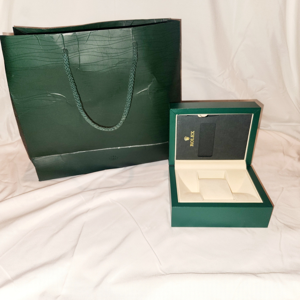 Rolex Green Watch Box and Bag